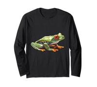 Red Eyed Tree Frog Rainforest Amphibian Green Body Tree Frog Long Sleeve T-Shirt