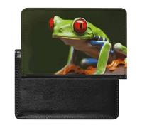 Red Eyes Tree Frogs Passport Holder Unisex-adult Waterproof Travel Passport Cover Wallet Card Case Documents Organizer Protector Holder