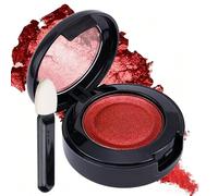 Red Eyeshadow, Goth Makeup, Shimmer Single Red Eye Shadow, Smokey Highly Pigmented, Waterproof, Long Lasting, Halloween Eye Shadow Pallets for Women Makeup
