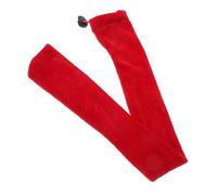 Red Fabric Flagpole Storage Pouch with Drawstring for Travel Carrying