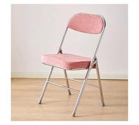 Red Fabric Folding Chairs - Padded Seat & Metal Frame - Foldable Event & Dining Chairs for Home Office Guest Room Conference Room - Portable Party Seating