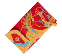Red Fabric New Year Envelope - 2026 Horse Patterns Embroidery On Fabric Money Wallet, Red Envelope For New Year Party - For Adults Family Friends Mom Dad