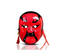(Red Face Guan Yu) Chinese Style Painted Peking Opera Facial Mask Peking Opera Facial Mask