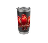 Red Factor Canary Design Stainless Steel Insulated Tumbler