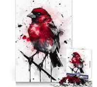 Red Factor Canary Jigsaw Puzzle for Adults 1000 Pieces Mind Puzzle Calm Pastime Image Assembly Lovely Present (38x52cm)