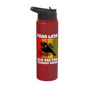 Red Factor Canary Retro Red Factor Canary Stainless Steel Insulated Water Bottle