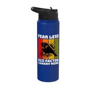 Red Factor Canary Retro Red Factor Canary Stainless Steel Insulated Water Bottle