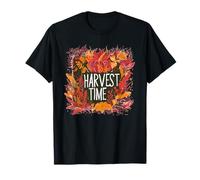 Red Fall Leaves with Harvest Time Costume T-Shirt