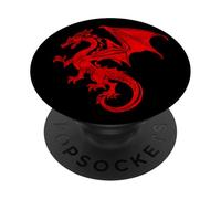 Red Fantasy Dragon PopSockets Adhesive PopGrip