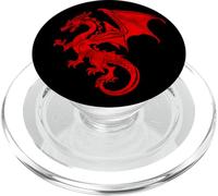 Red Fantasy Dragon PopSockets PopGrip for MagSafe