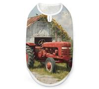 Red Farm Tractor Old Barn Funny Dog Vest Cute Sleeveless Pet Shirt Pullover Cats T-Shirts Tank Tops 2XL