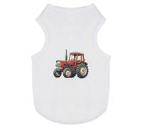 'Red Farm Tractor' Pet Dog/Cat T-Shirt (PT00145736)