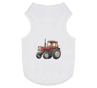 'Red Farm Tractor' Pet Dog/Cat T-Shirt (PT00145739)