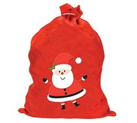 Red Felt Christmas Santa Claus Present Sack - 60 x 50 cm
