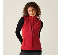 Red female 10 Regatta Professional Women's Flux Softshell Gilet Red, Size: 10