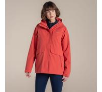 Red female 20 Craghoppers Women's Waterproof Caldbeck II Jacket Red, Size: 20