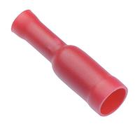 Red Female 4mm Bullet Insulated Crimp Terminal Connector 16-22awg wire (Pack of 100)