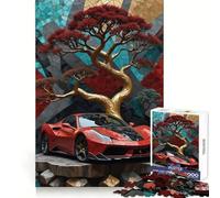 Red Ferrari Landscapes Jigsaw Puzzles for Adults 1000 Piece Smart Game Relaxing Fun Pattern Assembly Cherished Gift (50x75cm)