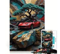 Red Ferrari Nature Jigsaw Puzzle for Adults 1000 Pieces Mind Puzzle Calm Pastime Image Assembly Lovely Present (38x26cm)