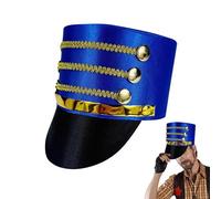 Red Fez Hats For Adults - Majorette Drum Major Uniform Hat For Costume Parties | Cosplay & Performances, Creative Nutcracker Accessory For Events & Gatherings