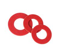 Red Fibre Flat Sealing Washers, Insulation Metric Washers M2 M2.5 M3 M3.5 M4 M5 M6 M8, Electrical Insulation Gaskets for General Repair & Installation (500,M4x8mmx1mm)