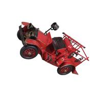 Red Fire Truck Model Figurine for Tabletop and Bookshelf Display