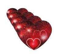Red Fireworks Car Air Freshener Cards for Women Men 4 Pack Cute Car Accessories Long Lasting Scent Car Diffuser Hanging Auto Aromatherapy Tablets Car Fresheners Gifts