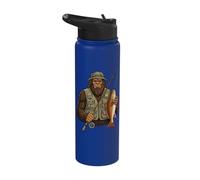Red Fish Bigfoot Fisher Redfish Stainless Steel Insulated Water Bottle