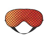 Red Fish Scale Printing All-Occasion Comfort Cover, Blocks Light Eye Mask, Ideal for Camping,Shifts,Blocks Light Well