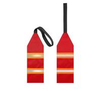 Red Flag for Truck Loads, Lightweight Foldable Reflective Warning Flag | Canoe Warning Flag with Strap - for Swimming Pool, Pond Lake, Boat, Canoe, Truck, Outdoor Travel