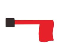 Red Flag Mailbox - 17.6×8.8×1 cm Acrylic Warning Flag for Outdoor Use | Mailbox, Home, Farm | Wall Mount or | Signal Display