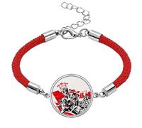 Red Flag Mao Ze Quotes Red China Lucky Red String Bracelet Rope Bracelet Handmade