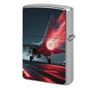 Red Flame Fighter Lighter Case Metal Double-Sided Lighter Cover Pocket Lighters Sleeve Windproof Lighters Accessories for Men Women