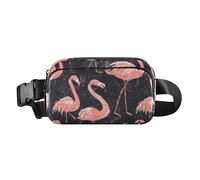 Red Flamingo Famous Fashion Fanny Pack Waist Bag for Women Men Waterproof Sling Bag Travel Essential with Adjustable Strap for Shopping Sports Work, Red Flamingo Famous, One Size