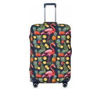 Red Flamingo Pineapple Print Elastic Washable Baggage Protector Universal Suitcase Cover Travel Luggage Cover