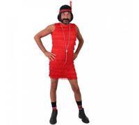 Red Flapper Stag Do Costume I Love Fancy Dress Red Medium