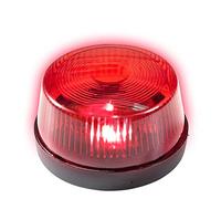 RED FLASHING WARNING LIGHT WITH SIREN FOR FANCY DRESS ACCESSORY