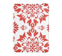 Red Floral Bloom Leather Passport Holder Cover Wallet Travel Passport Wallet With Vaccination Card Slot Document Organizer Holder Accessories Lightweight, red floral bloom, One Size