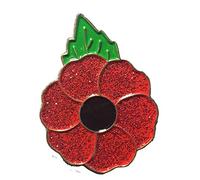 Red Flower Badges and Pins Battle Of The Somme Remembrance Day Brooch Flowers