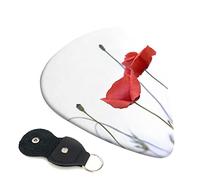 Red flower bud Printed Guitar pick Guitar Plectrums for Acoustic Guitar Electric Guitar Bass Guitar - Guitar Accessories - 6 Pack 0.71mm