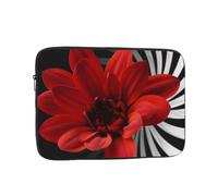 Red Flower Laptop Case 15 inch, Shockproof Protective Computer Sleeve Cover Water Resistant Laptop Bag Carrying Tablet Cover Briefcase Handbags Gifts for Men Women