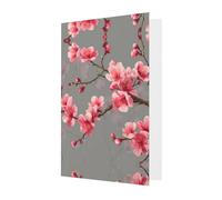 Red Flowers Elegant Greeting Card On Premium Pearl Paper â€“ Perfect For Christmas, Birthday, Wedding & Valentineâ€™s Day â€“ Blank Inside For Personal Message