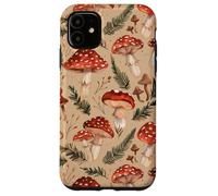 Red Fly Agaric Autumn Mushroom Fungi Nature Pattern Case for iPhone 11