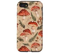 Red Fly Agaric Autumn Mushroom Fungi Nature Pattern Case for iPhone SE (2020) / 7 / 8