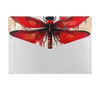 Red Fly Dragonfly Multi-Pocket File Organizer, Expanding Accordion Folder for Portable Document Storage