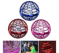 (Red) Flynova Pro Flying Ball Boomerang Spinner Flyorb Fly Orb Magic Ball Drone Toys