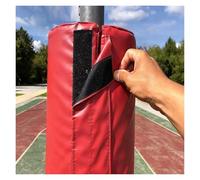 Red Foam Pole Protector Padding for Court, Removable Garage Pillar Protector, Reusable Basement Column Cover Crash Pad, 1.5 1.7 1.8 2 2.1 2.3 2.4m Tall(H 2.3m,Dia 152mm)