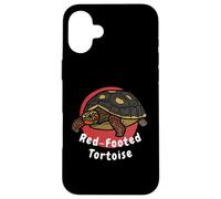 Red-Footed Tortoise Funny Pet Tortoise Turtle Case for iPhone 16 Plus