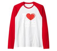Red for Ed Teacher Support Public Education Raglan Baseball Tee