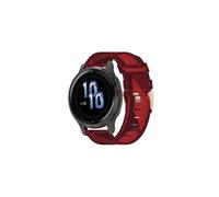 (Red) For Garmin Venu 2s 18mm Nylon Woven Watch Band